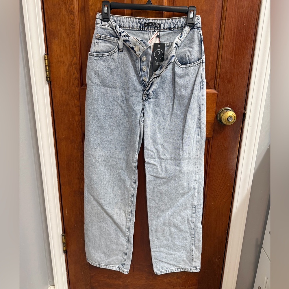 petite boyfriend jeans from boohoo